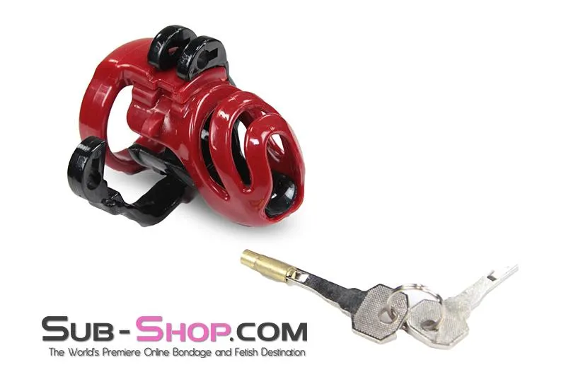 1559M-SIS      Sissy Trainer High Security Hinged Locking Male Chastity Device