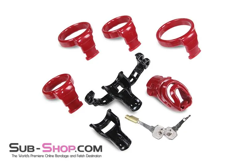 1559M-SIS      Sissy Trainer High Security Hinged Locking Male Chastity Device