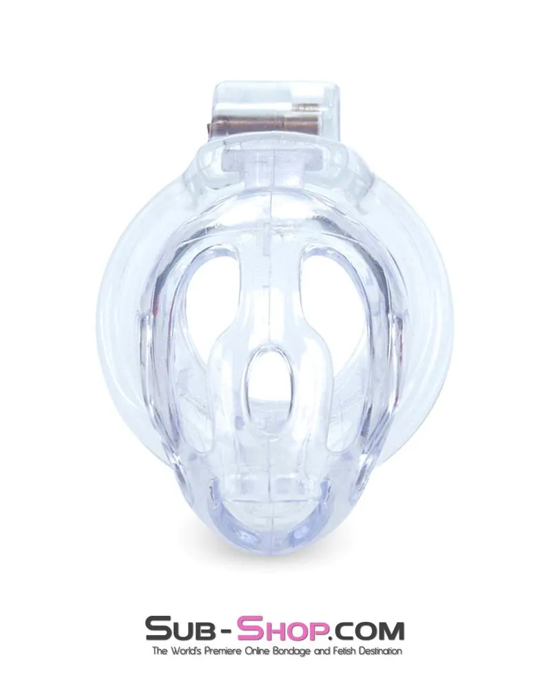1571AR      Hard Up Clear High Security Cock Cage Chastity Device