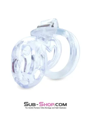 1571AR      Hard Up Clear High Security Cock Cage Chastity Device