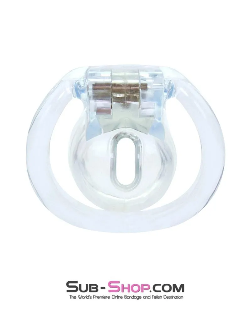 1578AR      Cuckold Mini Clear High Security Locking Male Chastity