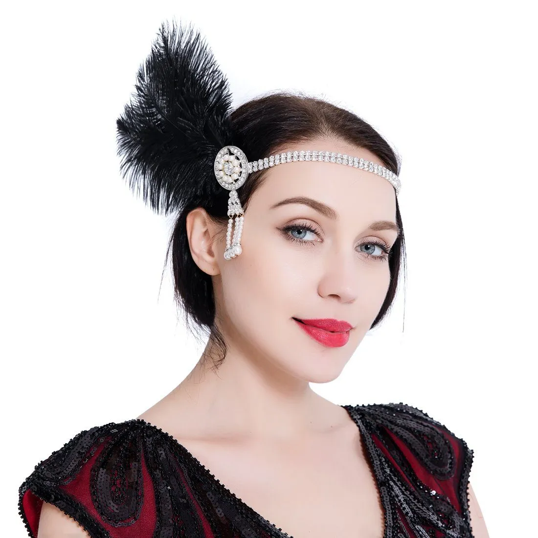 1920s Headband Great Gatsby Headpiece Flapper Fascinator|JaosWish