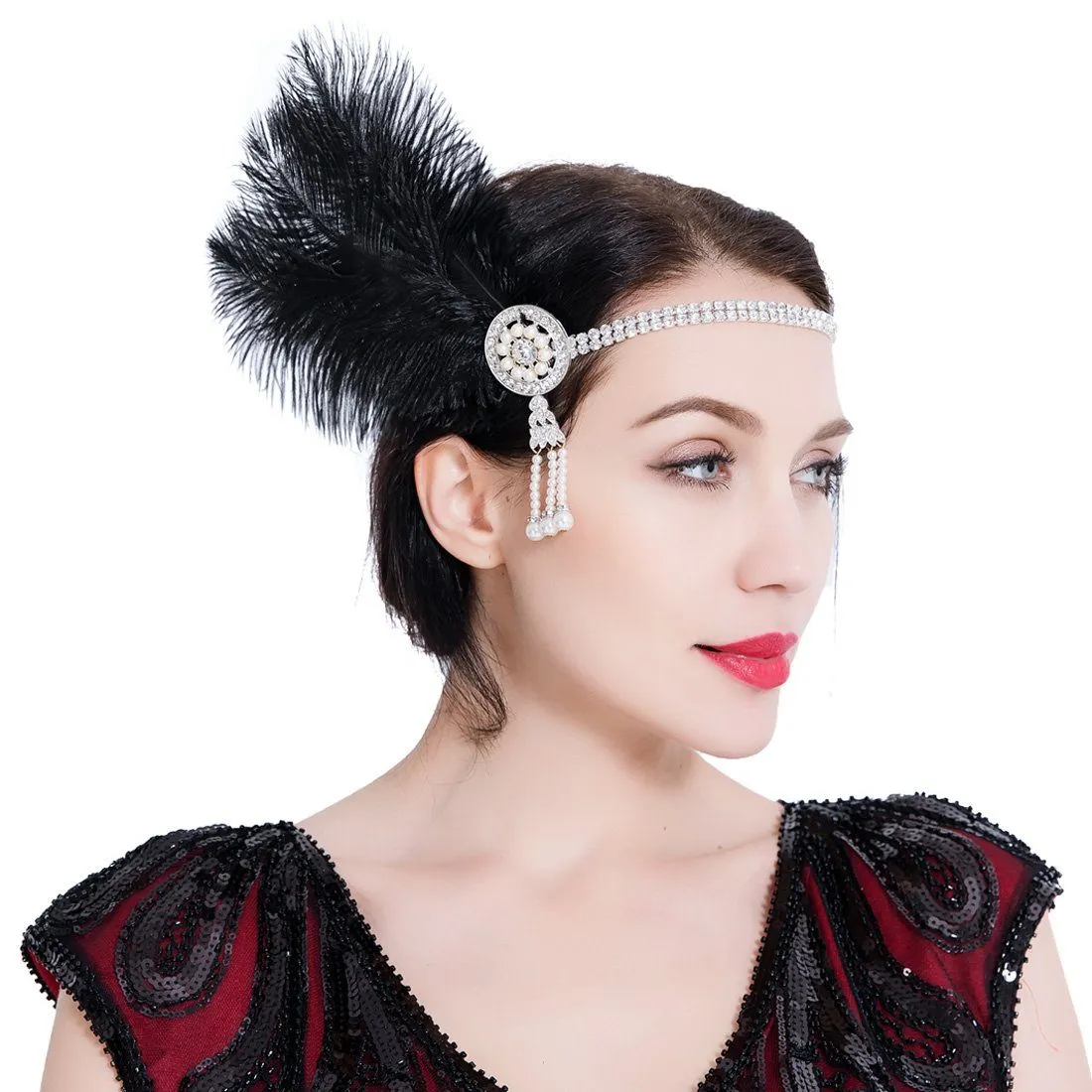 1920s Headband Great Gatsby Headpiece Flapper Fascinator|JaosWish