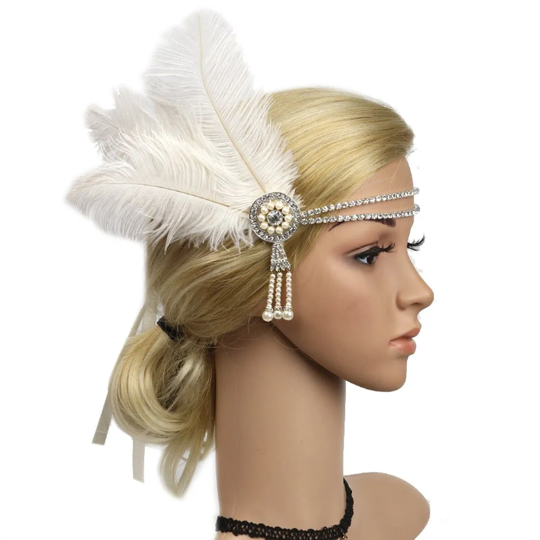 1920s Headband Great Gatsby Headpiece Flapper Fascinator|JaosWish