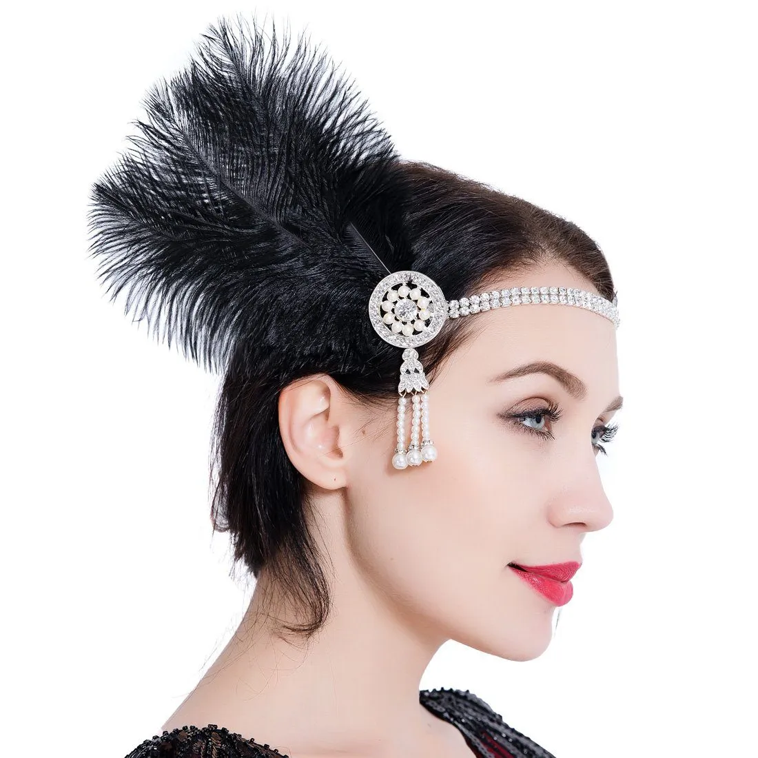 1920s Headband Great Gatsby Headpiece Flapper Fascinator|JaosWish