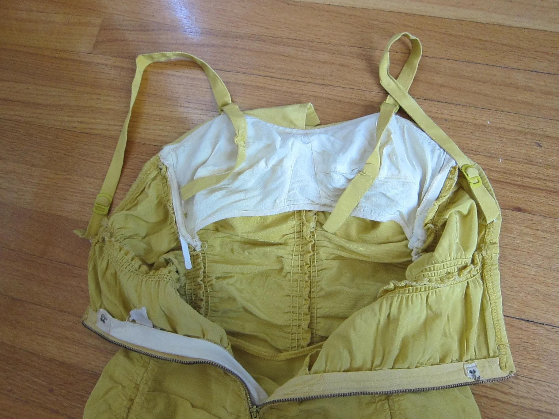 1940s Yellow Retro Bathing Suit by Catalina California Creation