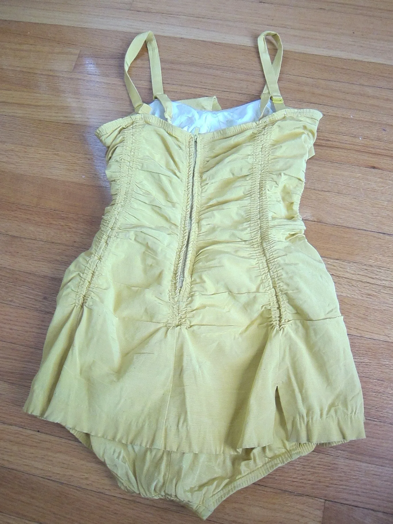 1940s Yellow Retro Bathing Suit by Catalina California Creation
