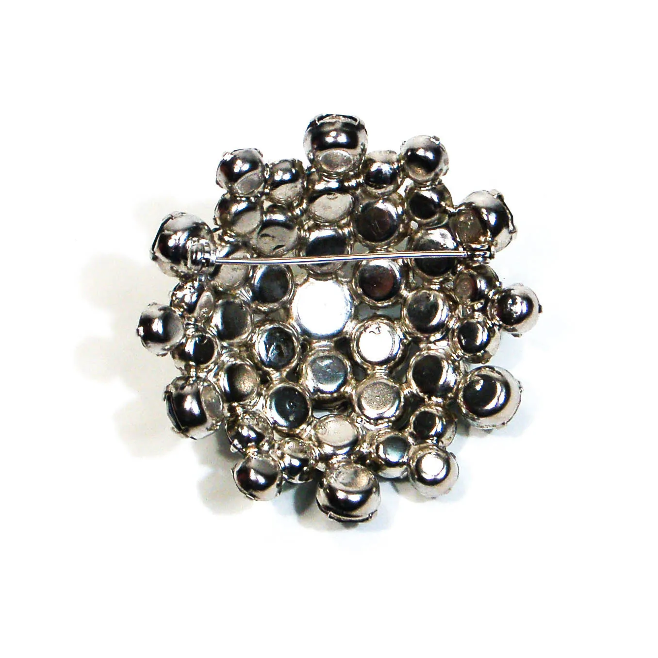 1950's Dome Aurora Borealis Rhinestone Brooch