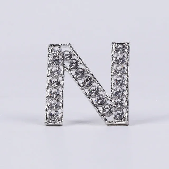 2020 High Quality Rhinestone 6 letter Broochs