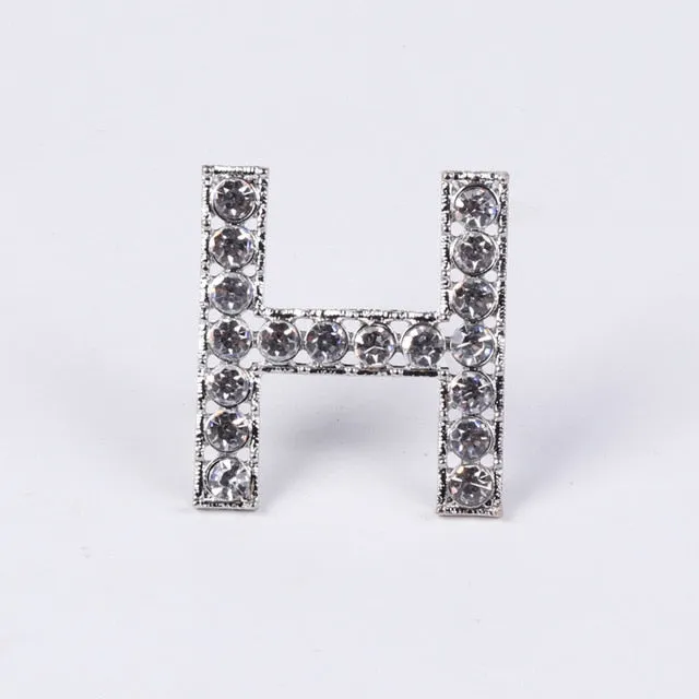 2020 High Quality Rhinestone 6 letter Broochs