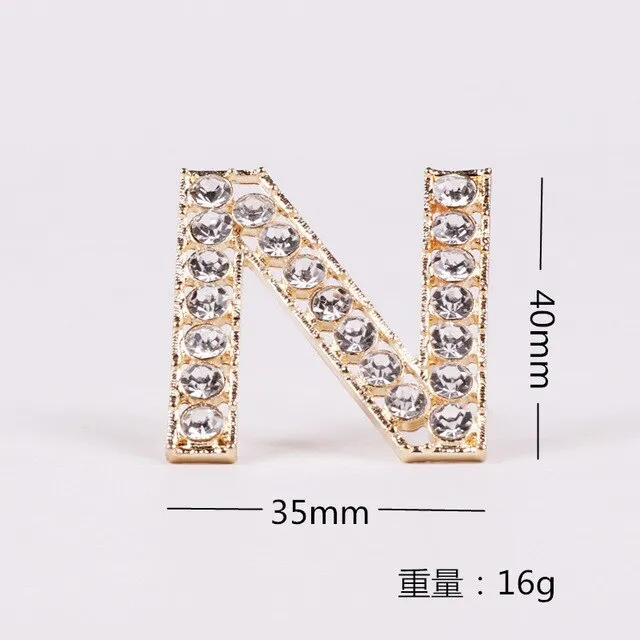 2020 High Quality Rhinestone 6 letter Broochs