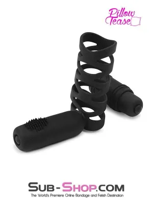 2228M      Double Bullet Tapper with Silicone Spiral Cock Cage - MEGA Deal!