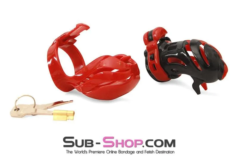 2391M      The Vortex Full Cock and Ball Enclosure High Security Pin Tumbler Cock Cage Chastity