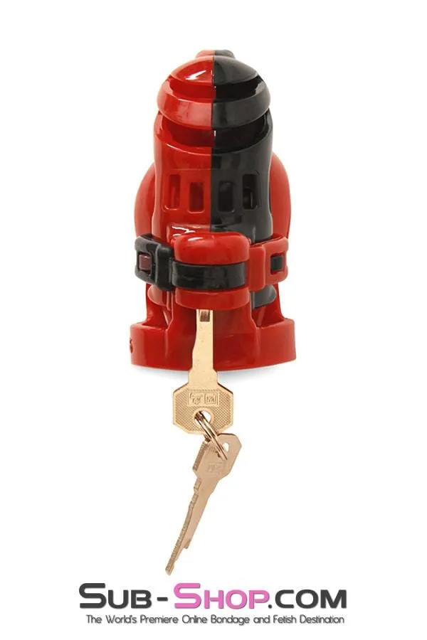 2391M      The Vortex Full Cock and Ball Enclosure High Security Pin Tumbler Cock Cage Chastity