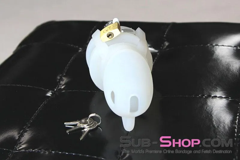 3790HS      Silicone Cock Cave Extended Wear Chastity Cage Set