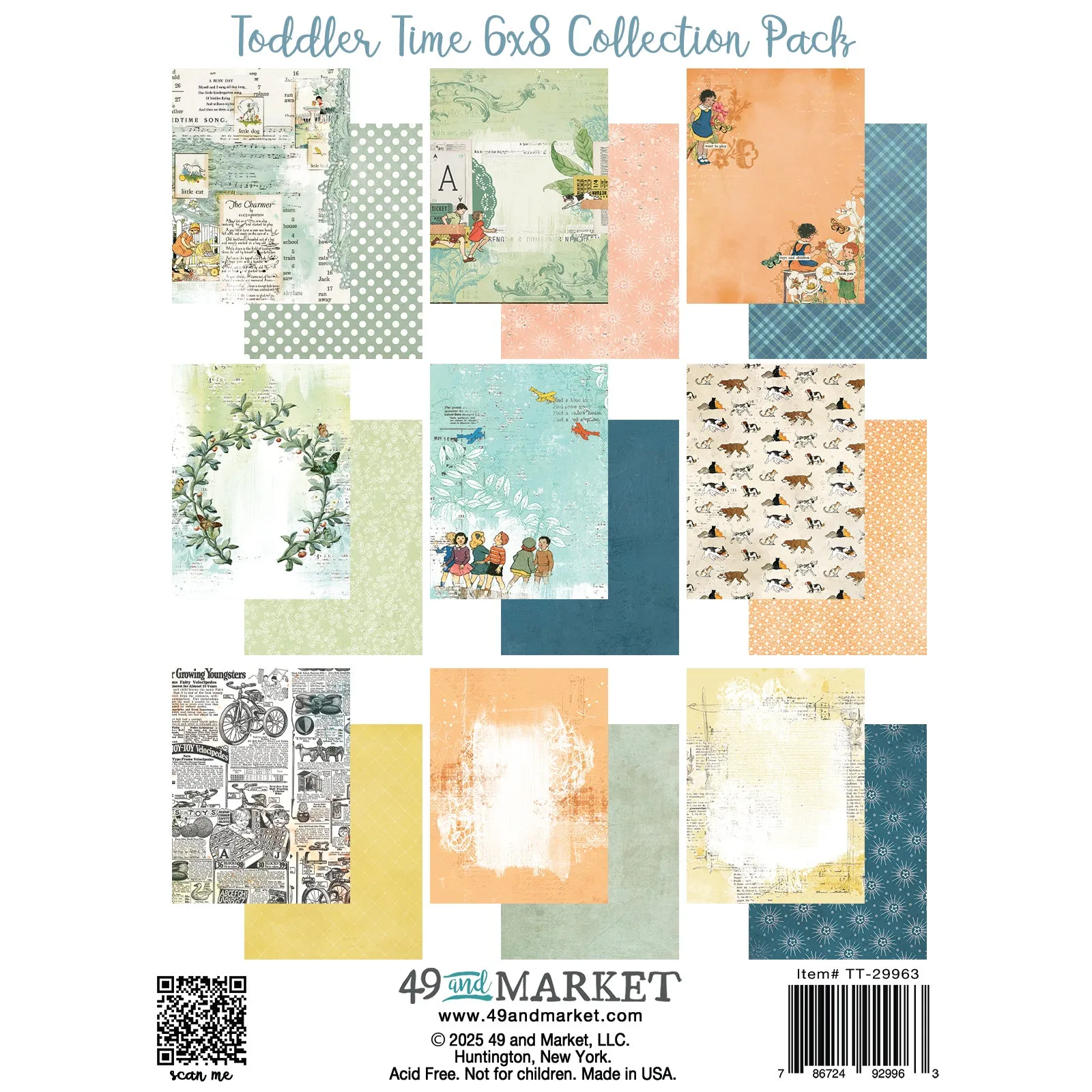 49 & Market - Toddler Time - 6x8 Collection Pack