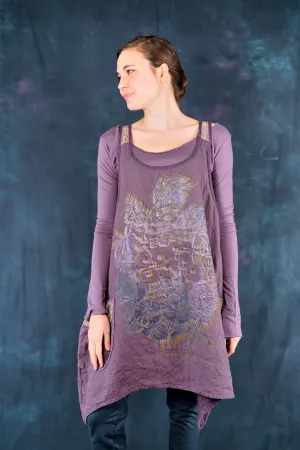 6182L Lace Pinafore Heather-P
