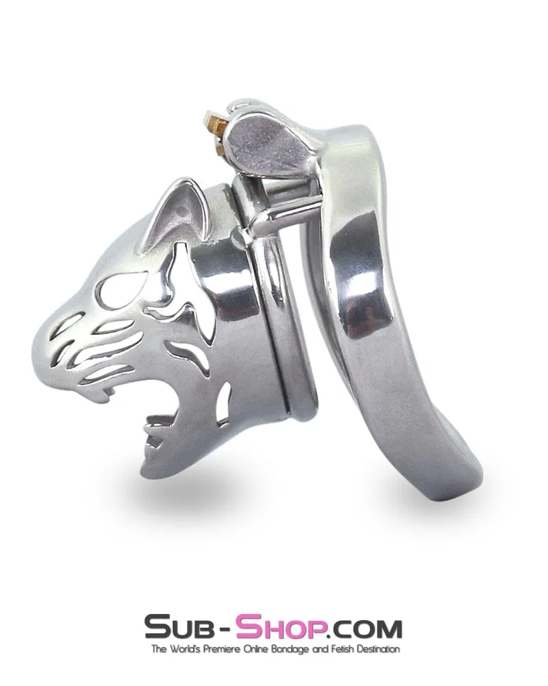6792M      Crouching Tiger Steel Chastity Cock Cage