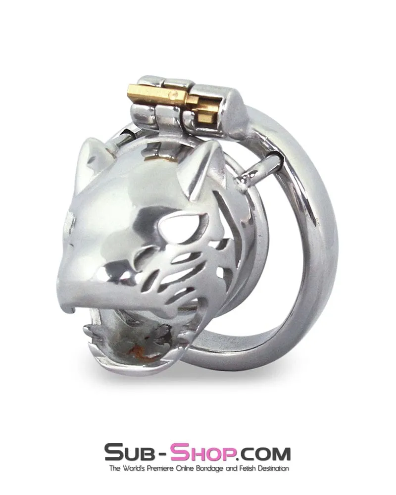 6792M      Crouching Tiger Steel Chastity Cock Cage