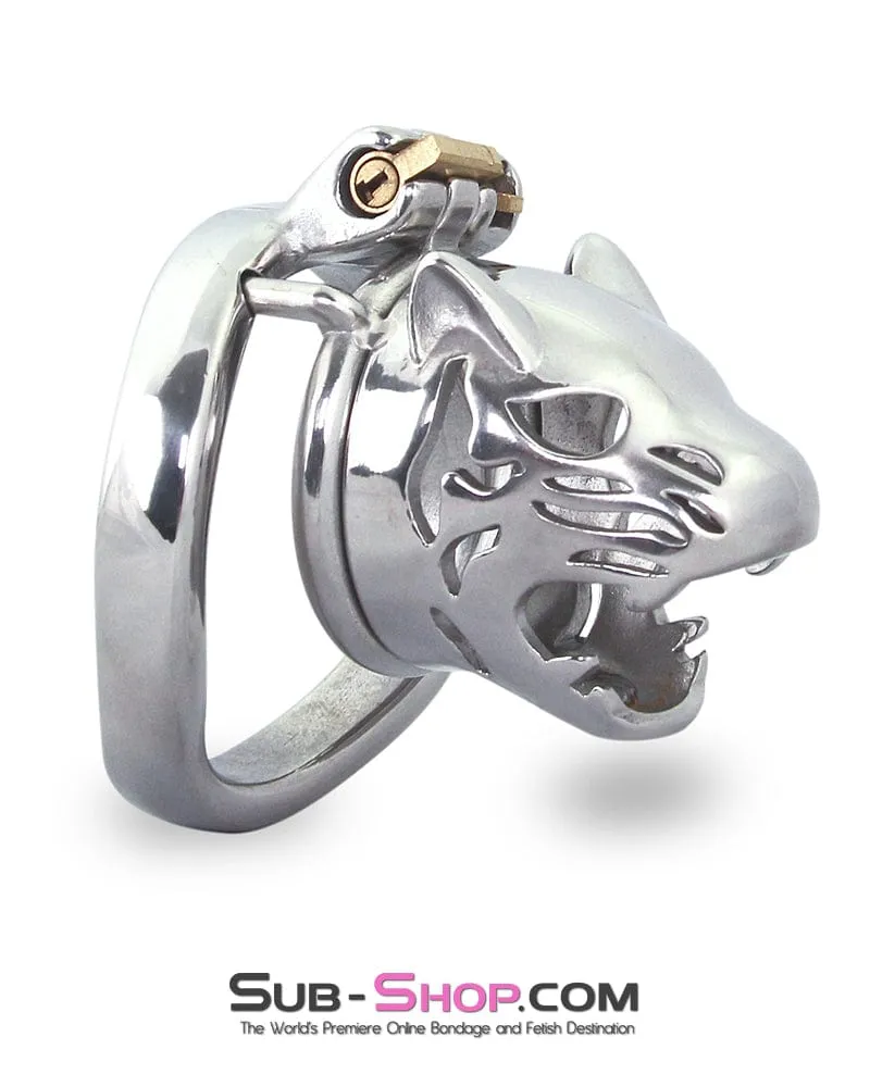 6792M      Crouching Tiger Steel Chastity Cock Cage