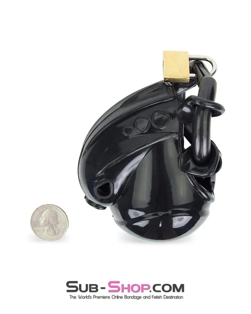 6897M-SIS      Sissy Bondage Full Coverage Cock Locker Male Chastity Tease and Denial Cage