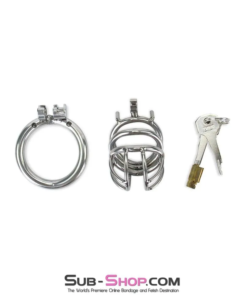 6982RS      The Observatory High Security Tumbler Style Locking Steel Male Chastity Device