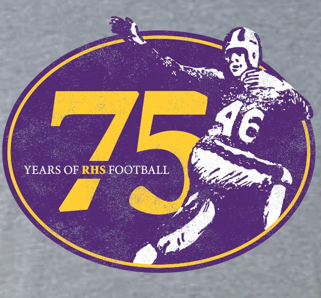 75 YEARS RHS FOOTBALL TEE