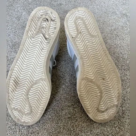 Adidas - Unisex Americana Hi Retro Shoes -‎ Men's 5 / Women's 6.5 - White &amp; Navy