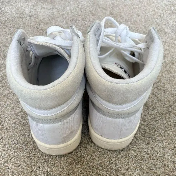 Adidas - Unisex Americana Hi Retro Shoes -‎ Men's 5 / Women's 6.5 - White &amp; Navy