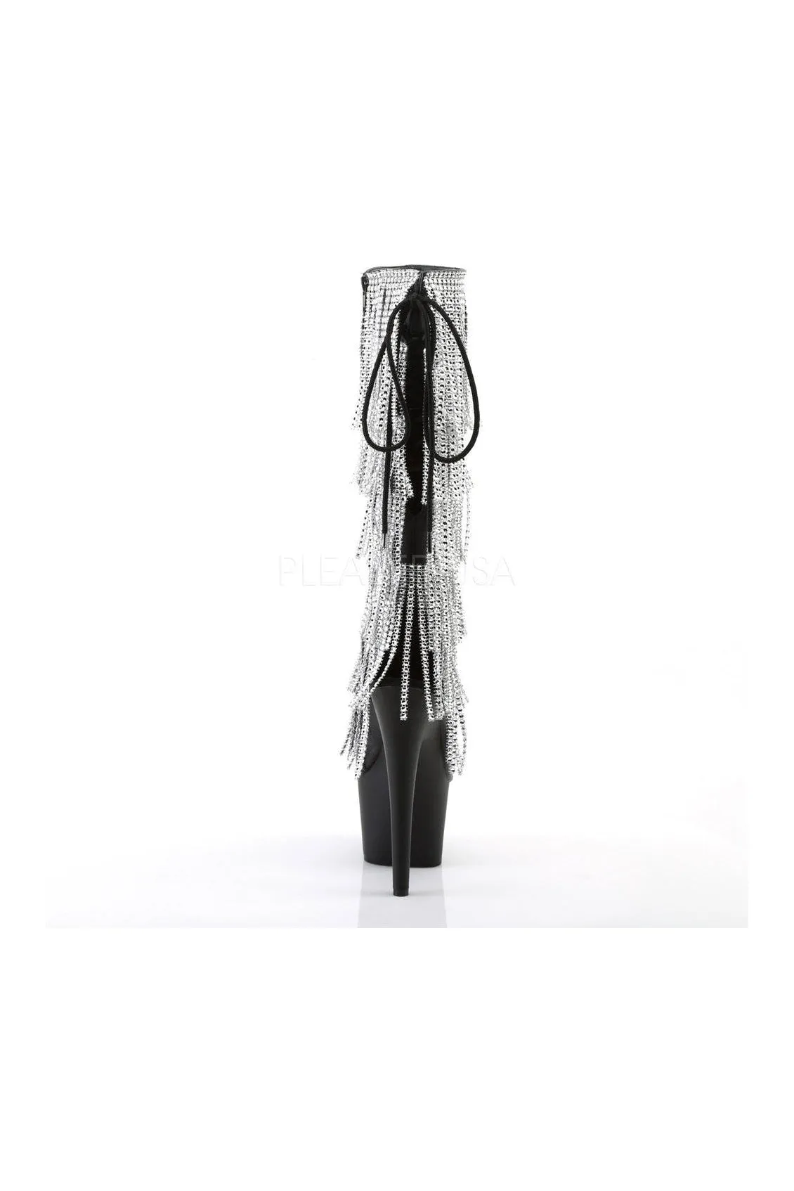 ADORE-2024RSF Platform Boot  | Black Faux Leather