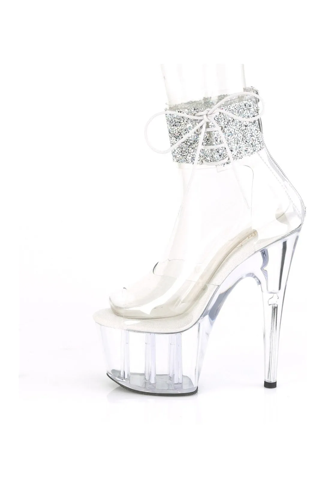 ADORE-724RS-02 Exotic Sandal | Clear Vinyl