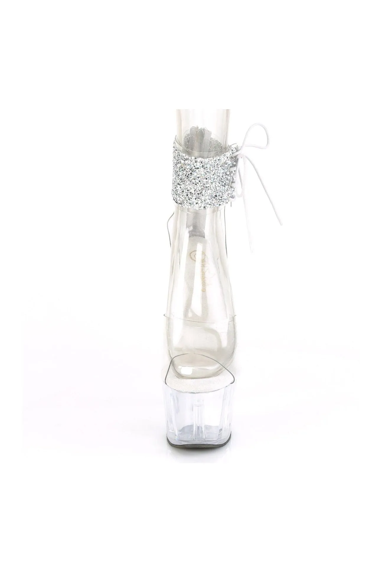 ADORE-724RS-02 Exotic Sandal | Clear Vinyl