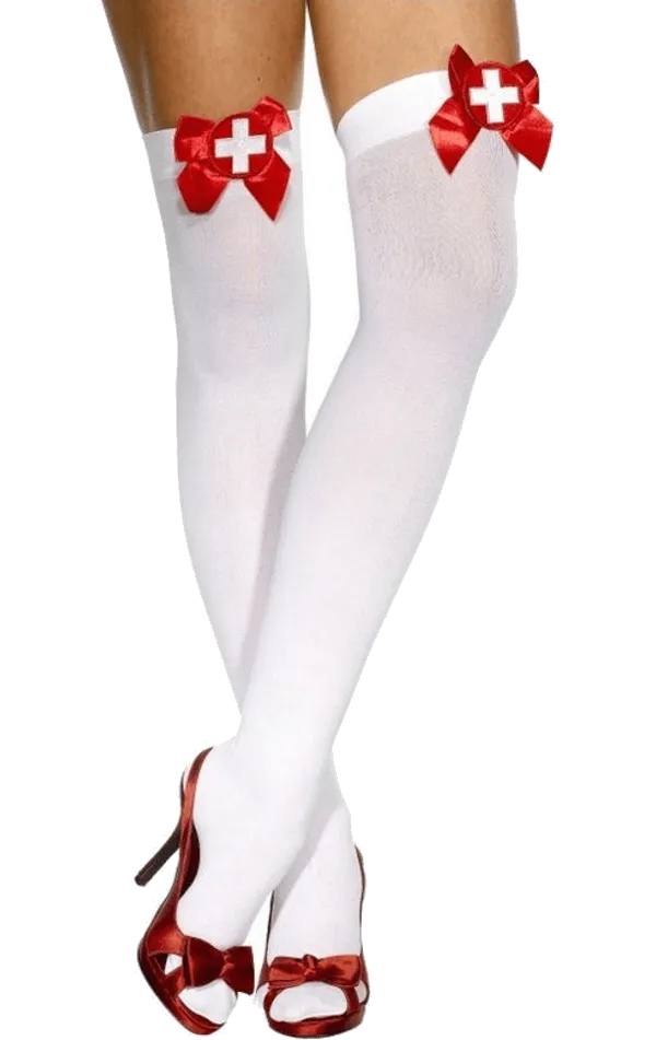 Adult Nurse Thigh High Stockings