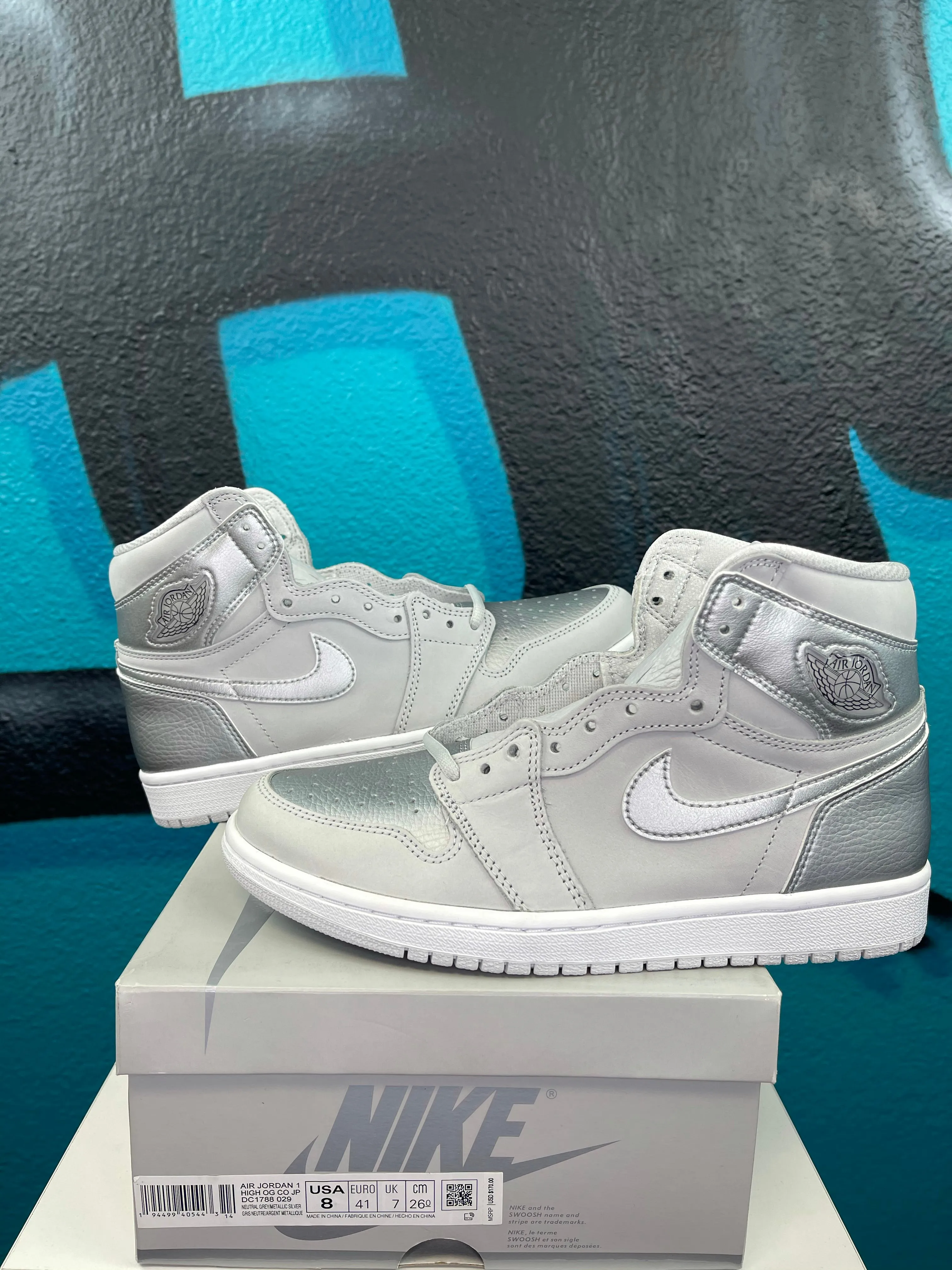 Air Jordan 1 Retro High OG CO.JP 'Metallic Silver' 2020