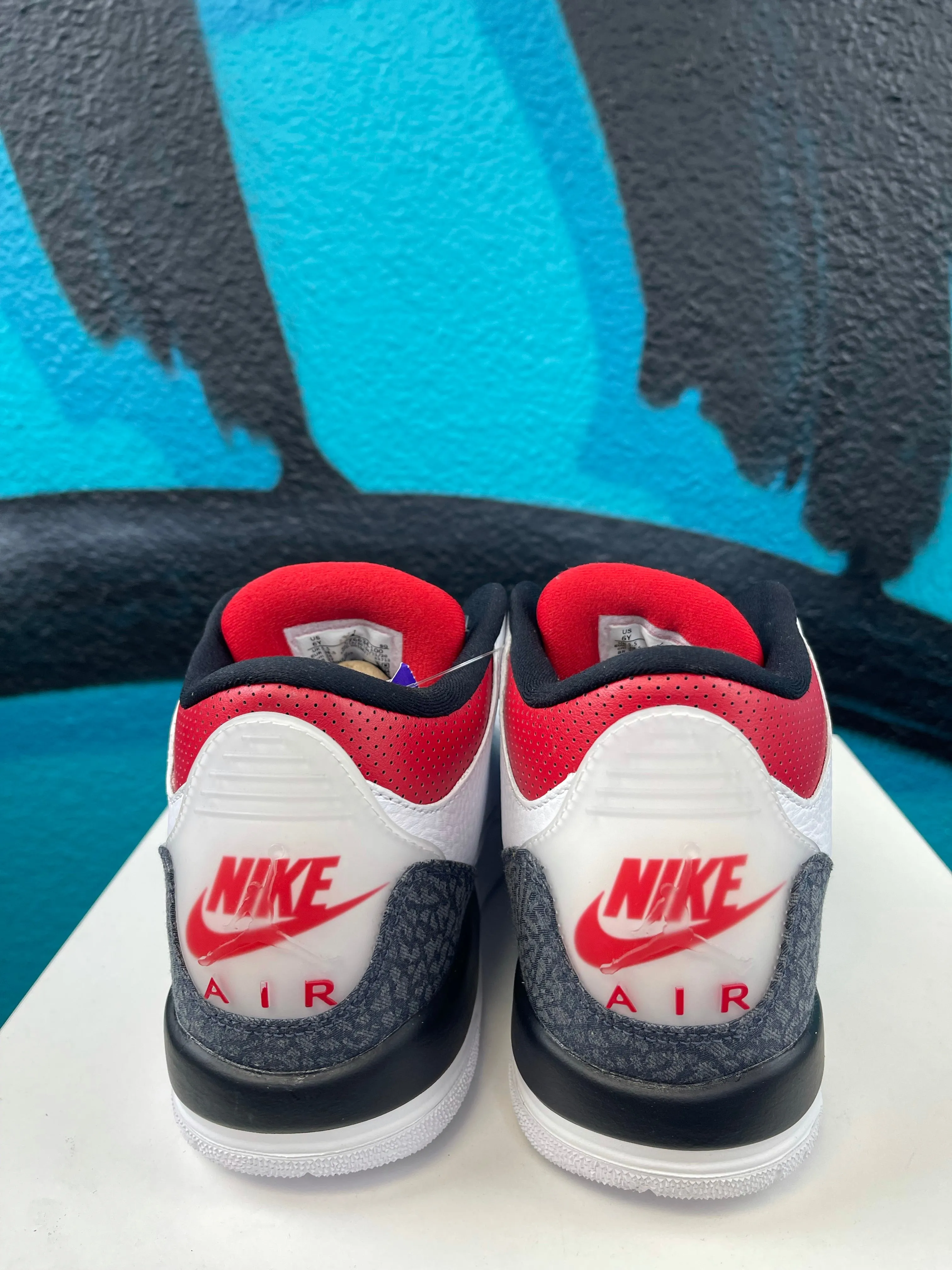 Air Jordan 3 Retro Denim SE GS 'Fire Red'