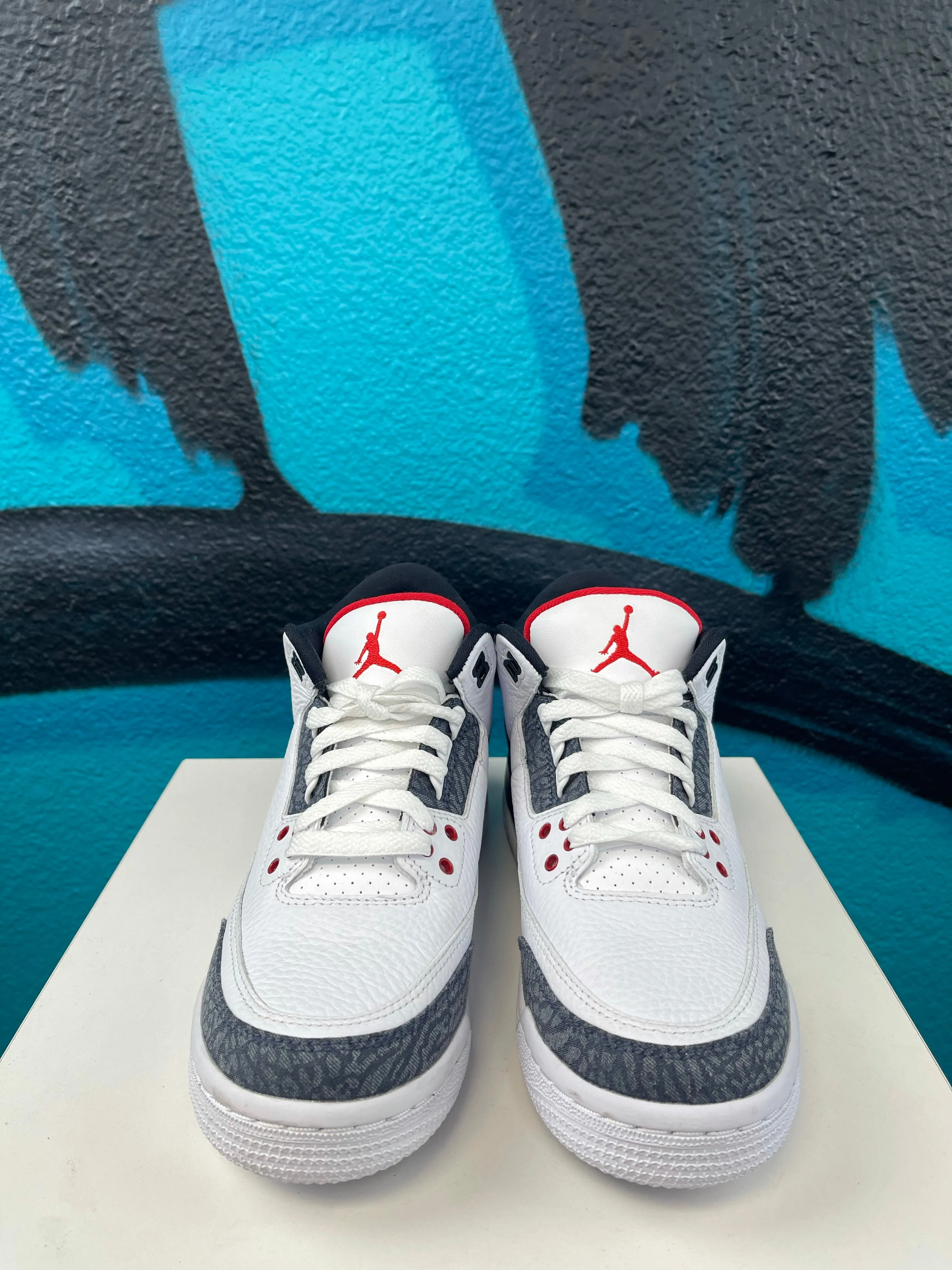 Air Jordan 3 Retro Denim SE GS 'Fire Red'