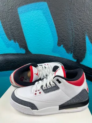Air Jordan 3 Retro Denim SE GS 'Fire Red'