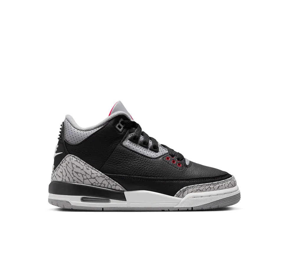 Air Jordan 3 Retro (GS) "Black Cement"