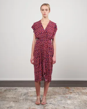almeya dress - burnt henna
