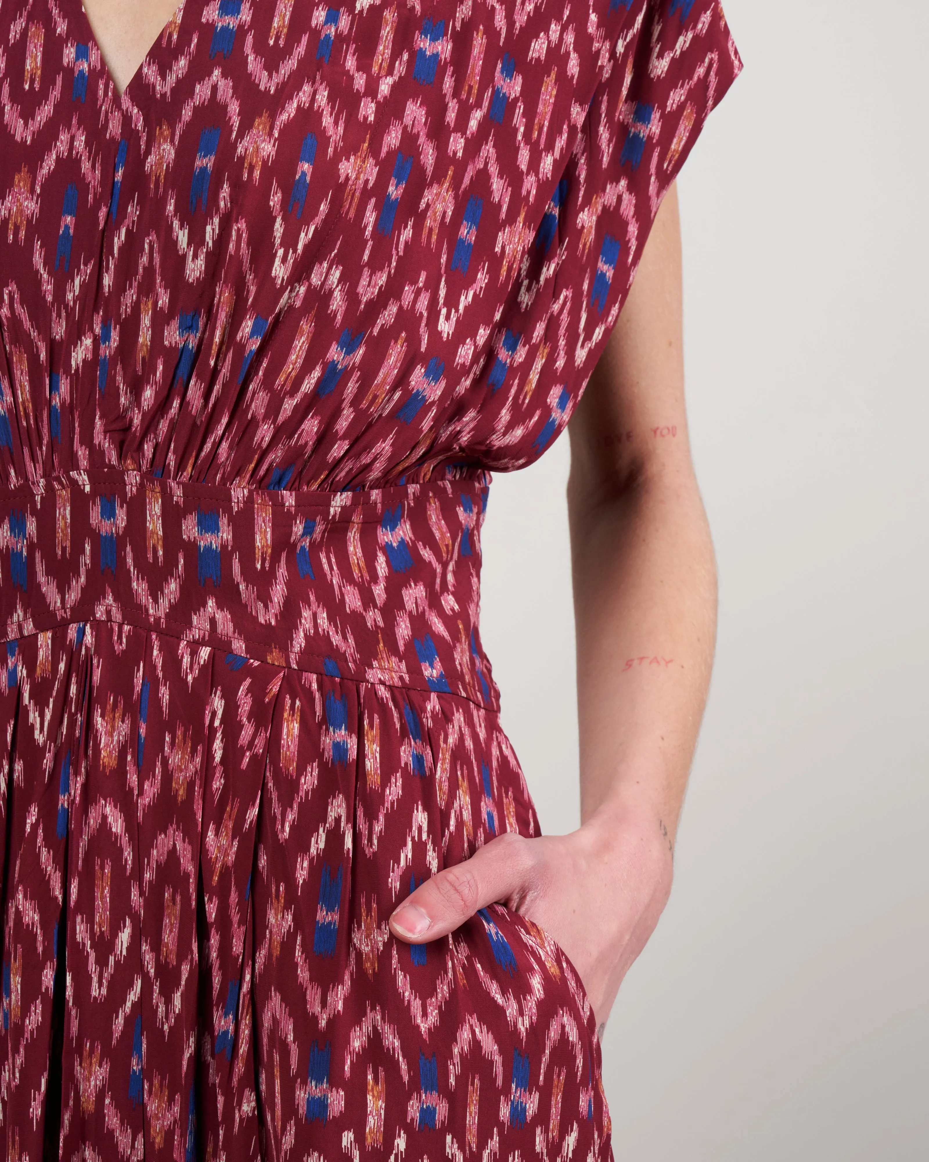almeya dress - burnt henna