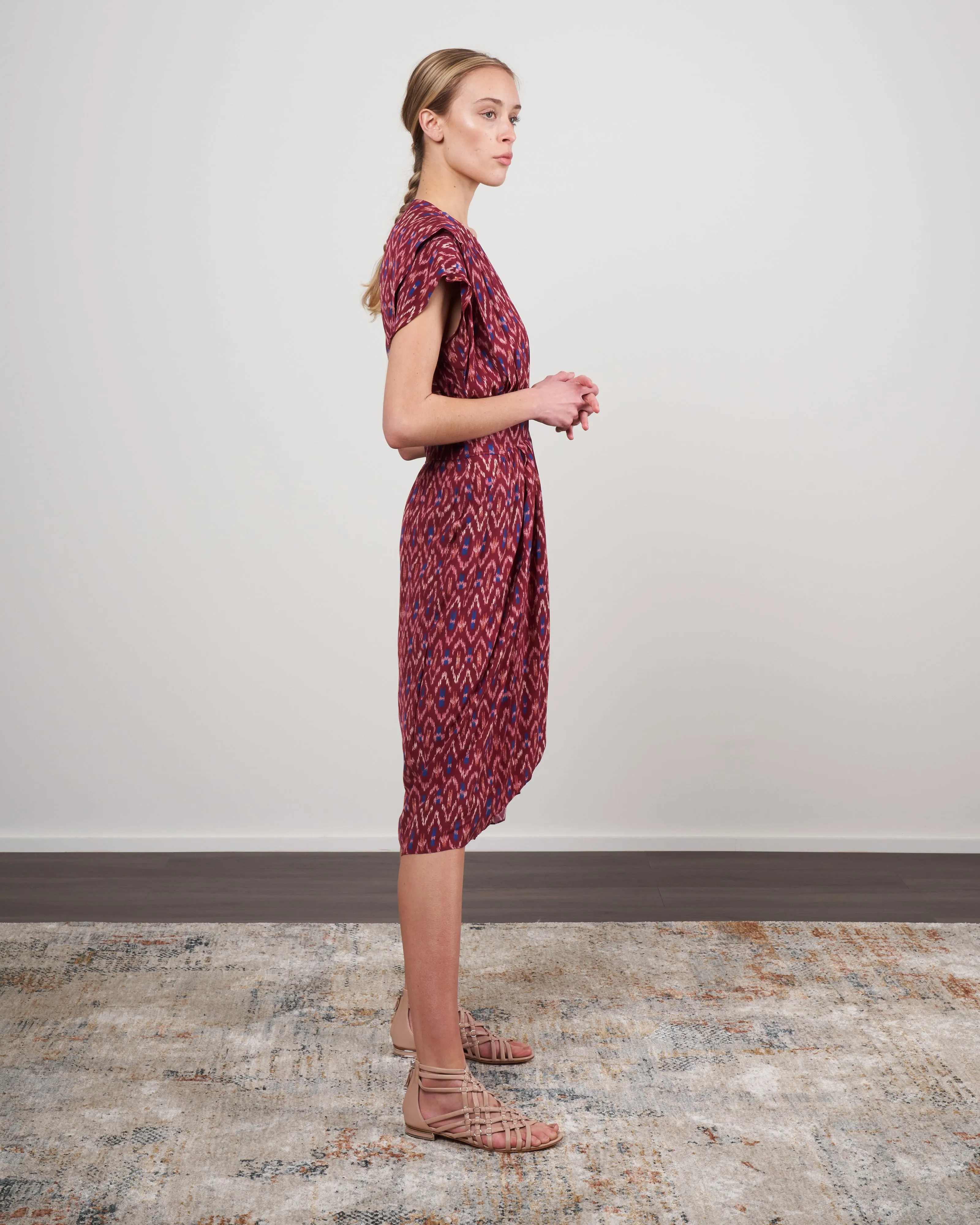 almeya dress - burnt henna