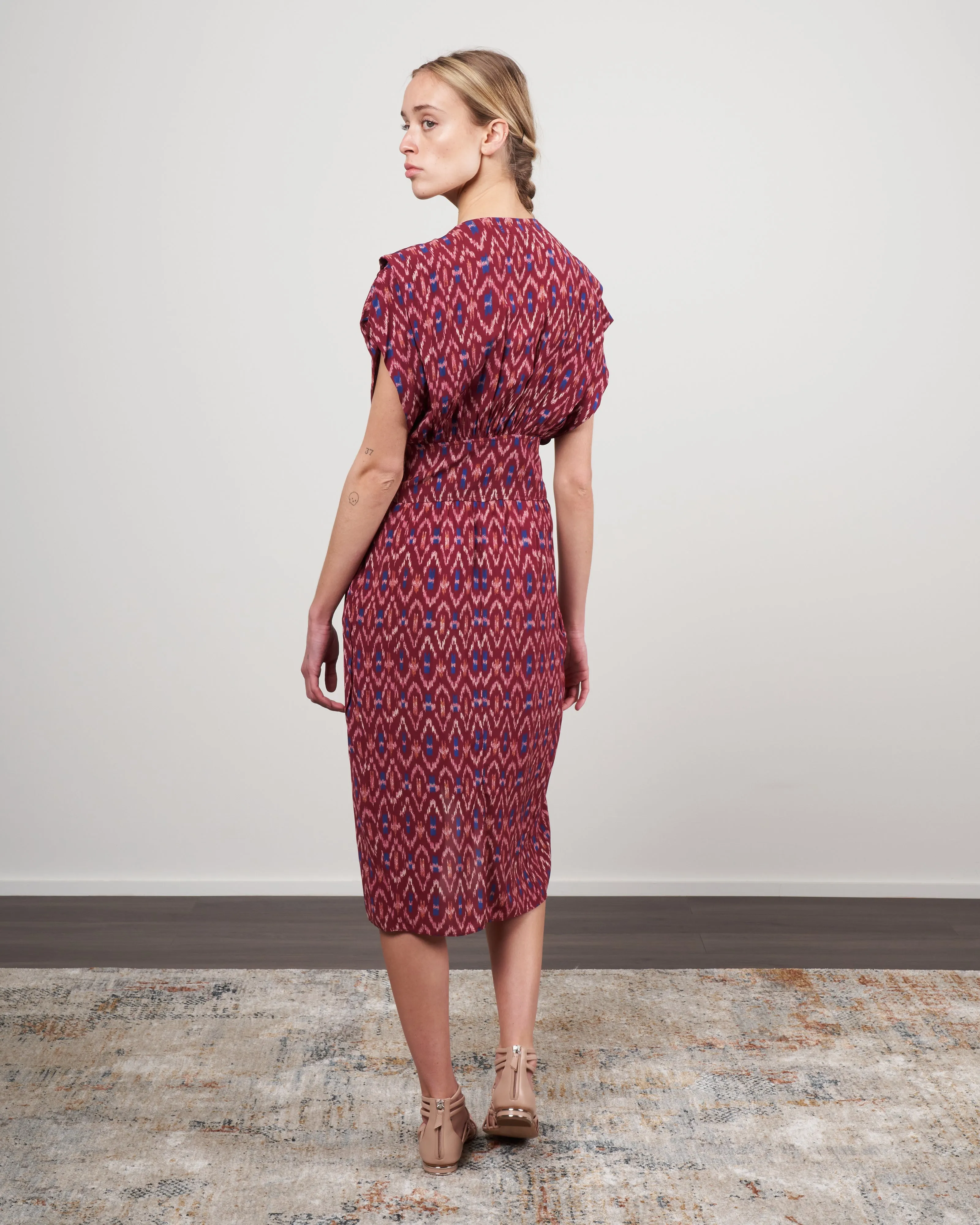 almeya dress - burnt henna