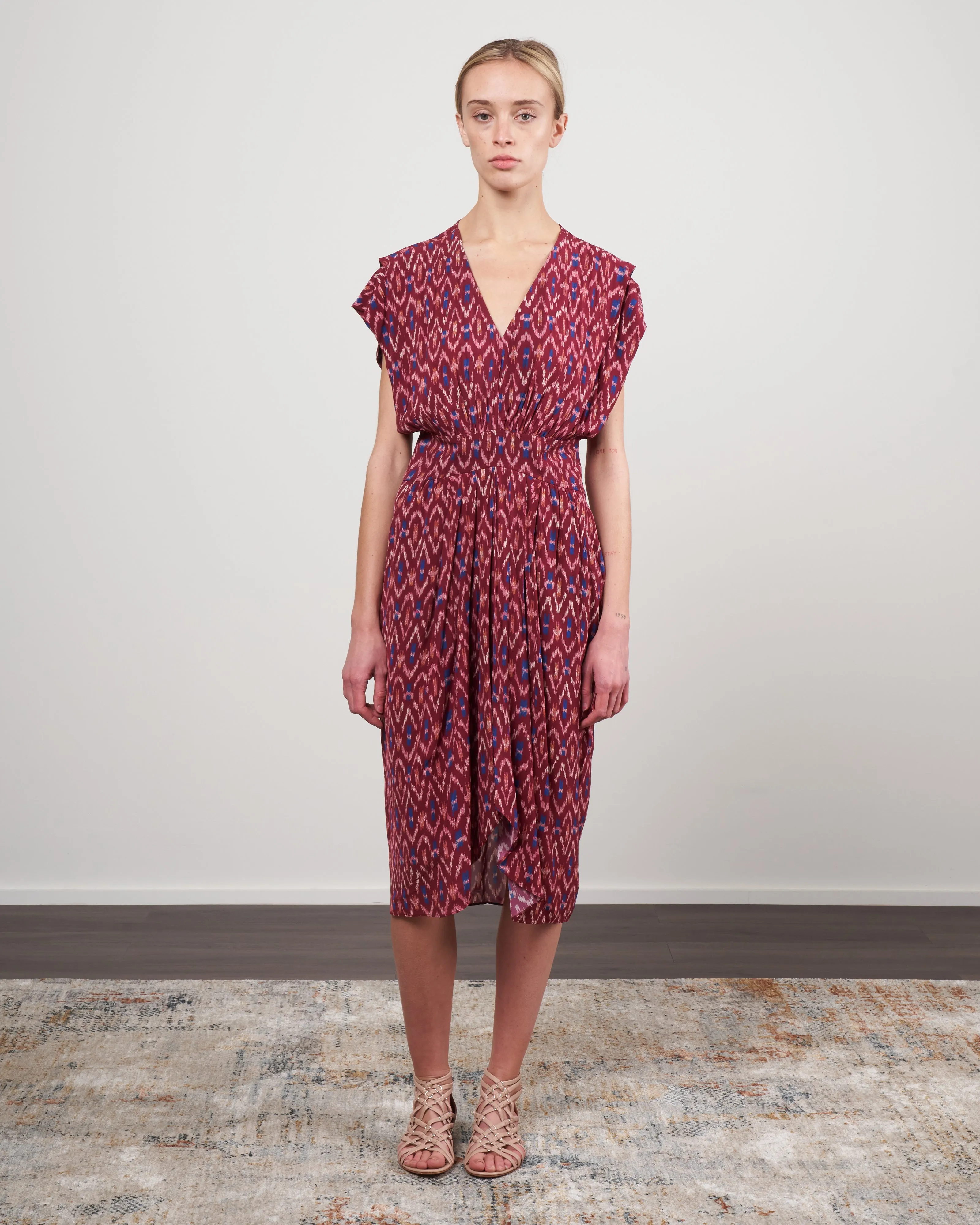 almeya dress - burnt henna