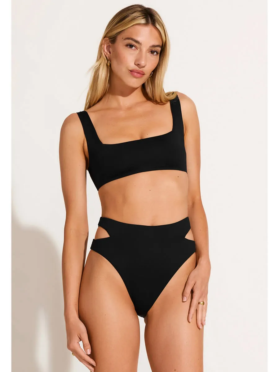 Amara High Waist Bottom in Eco Black