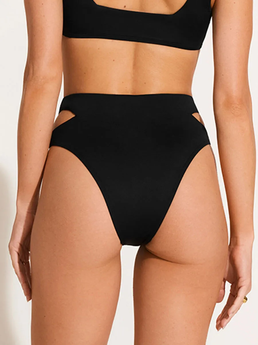 Amara High Waist Bottom in Eco Black