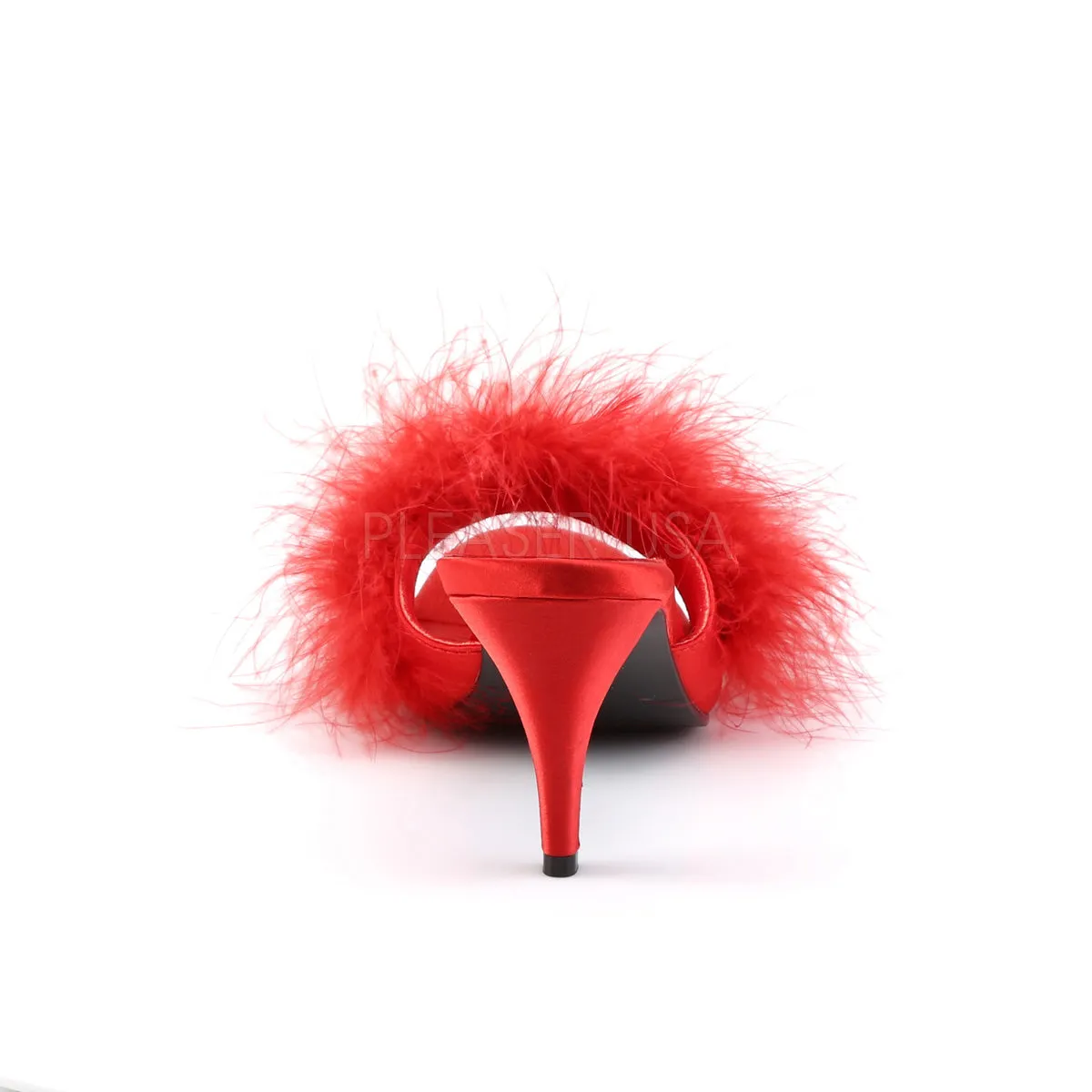 AMOUR-03  Red Satin-Fur
