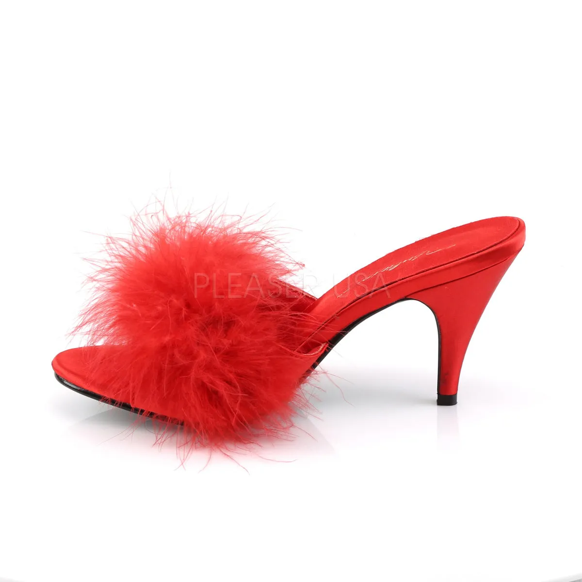 AMOUR-03  Red Satin-Fur