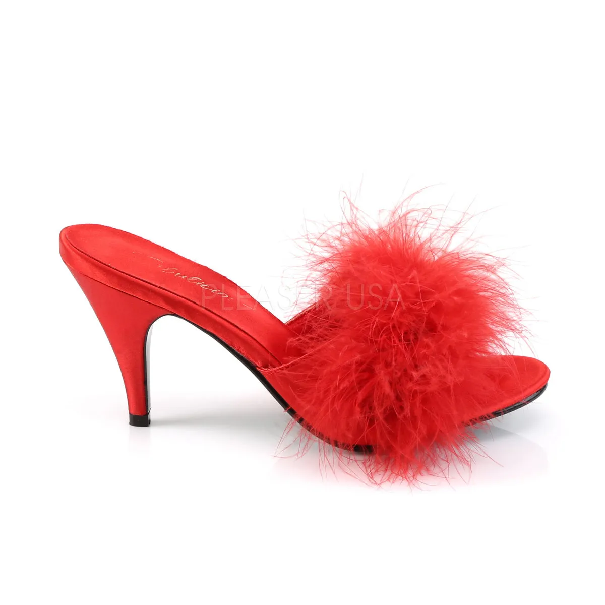 AMOUR-03  Red Satin-Fur