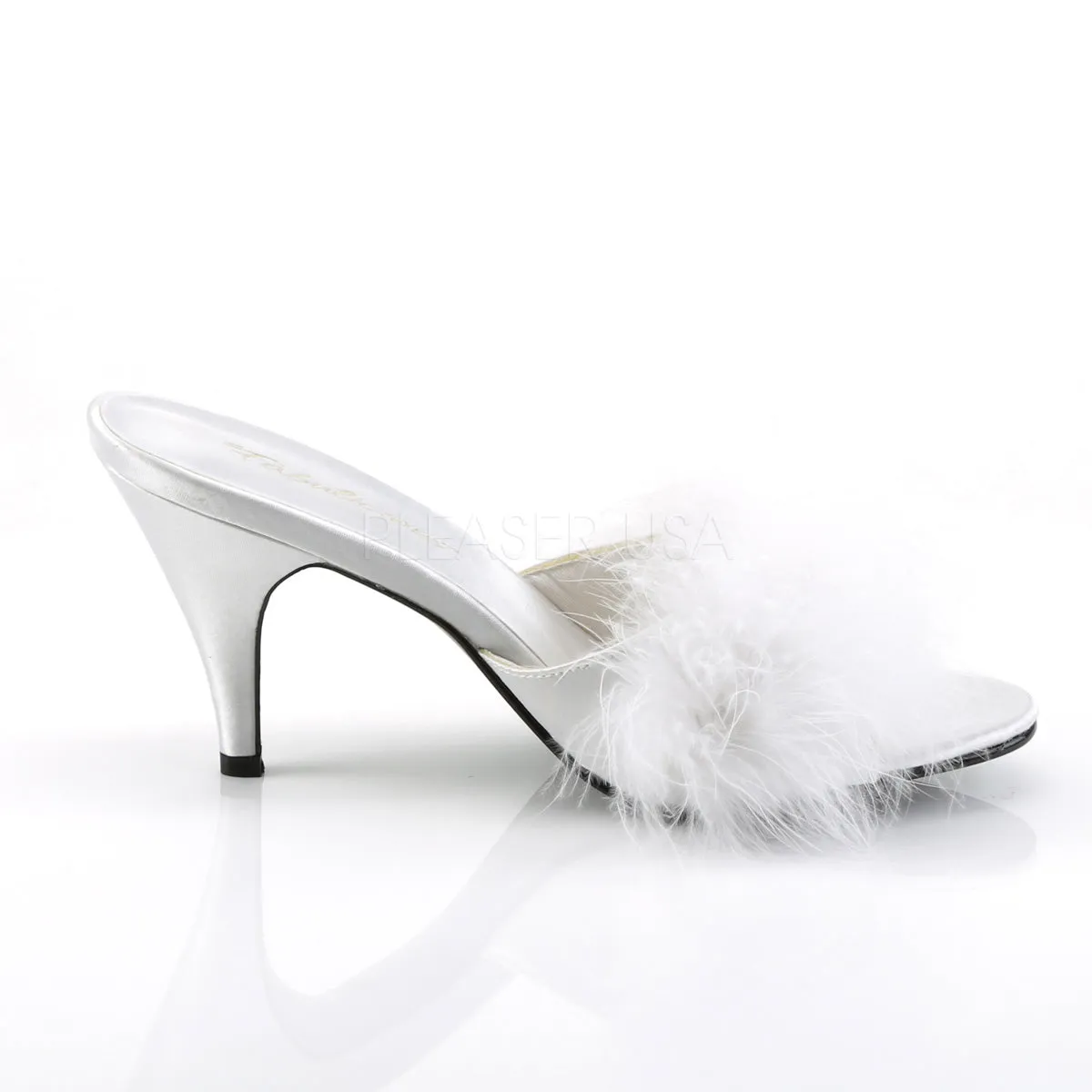 AMOUR-03  White Satin-Fur