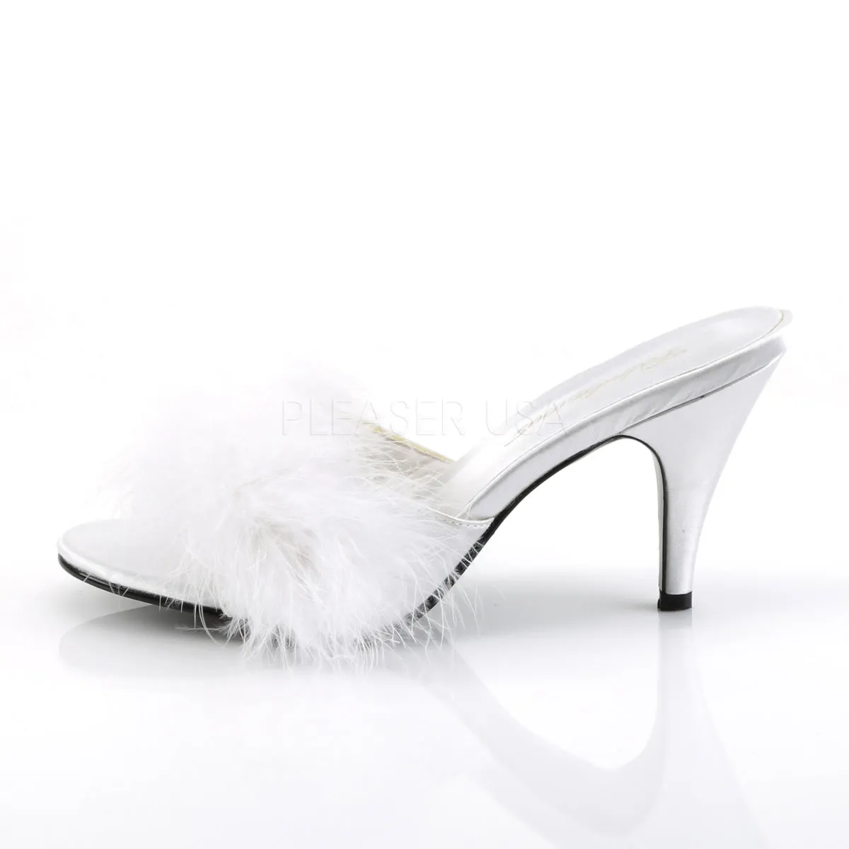 AMOUR-03  White Satin-Fur